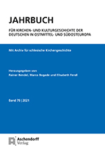 Logo:Jahrbuch für Kirchen- und Kulturgeschichte der Deutschen in Ostmittel- und Südosteuropa, Band 79 - 2021