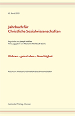 Logo:Jahrbuch für Christliche Sozialwissenschaften, Band 62 (2021)