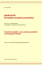 Logo:Christliche Sozialethik – eine sozialwissenschaftliche und theologische Disziplin