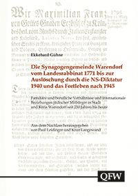 Logo:Die Synagogengemeinde Warendorf vom Landesrabbinat 1771 bis zur Auslöschung durch die NS-Diktatur 1940 und das Fortleben nach 1945